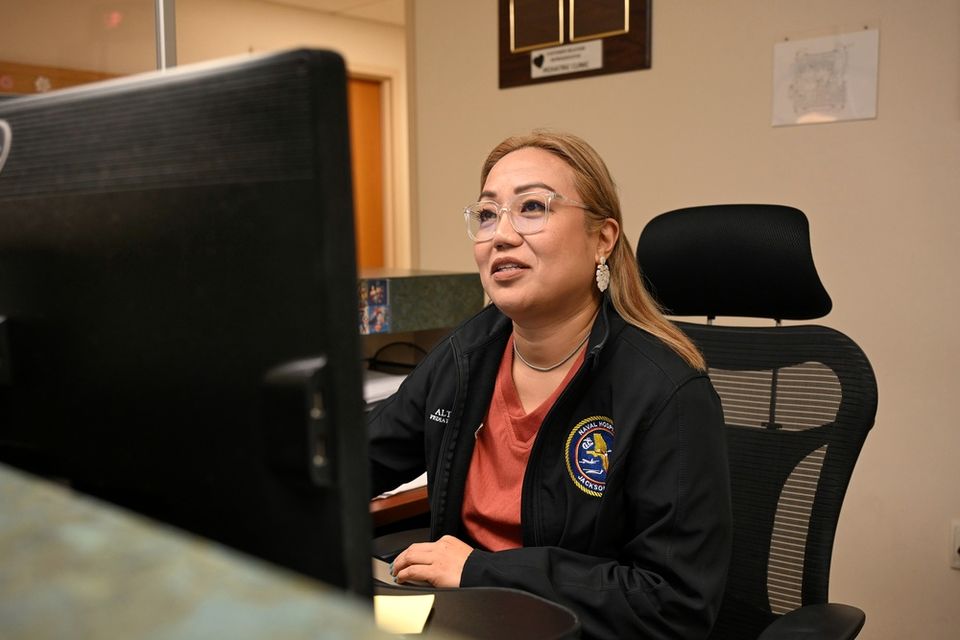 Front desk clerk at Naval Hospital Jacksonville