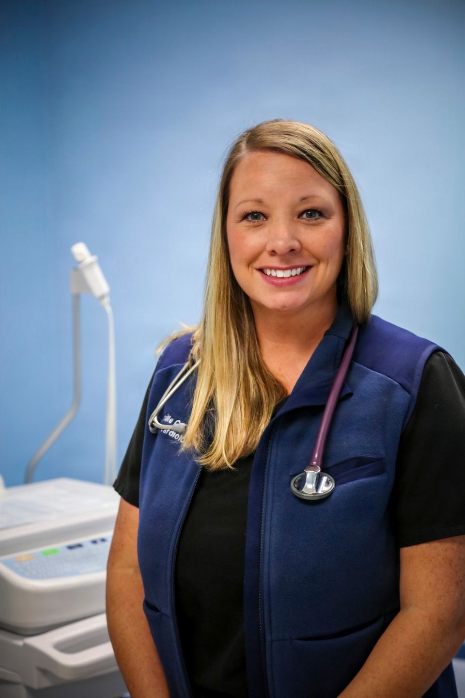 A nurse practitioner at Blanchfield Army Community Hospital